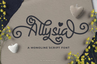Allysia: A Bold Handwritten Typeface for Editorial Design