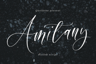 Amitany Font: A Strong Script for Designers