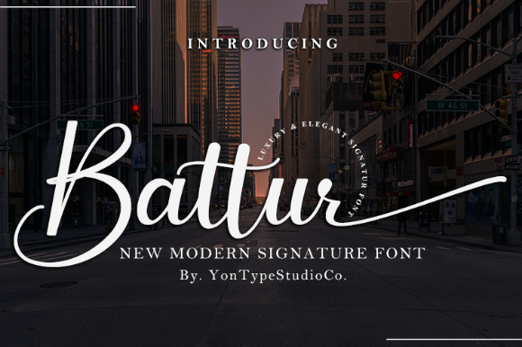 Battur: Elegant Script Font for Web Design