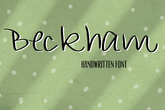 Beckham Font for Elegant Handmade Designs