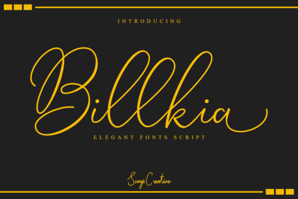 Billkia: The Script Handwritten Font for Modern Brands