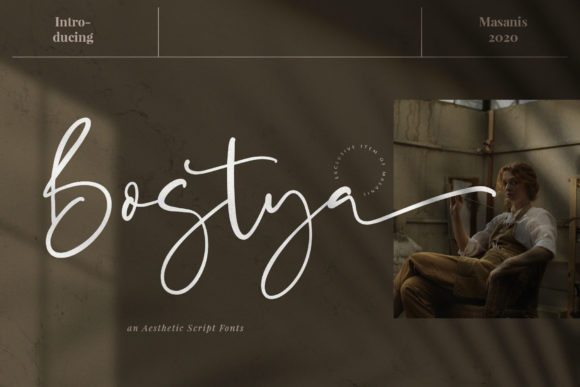 Bostya: The Relaxed Script Font for Modern Branding