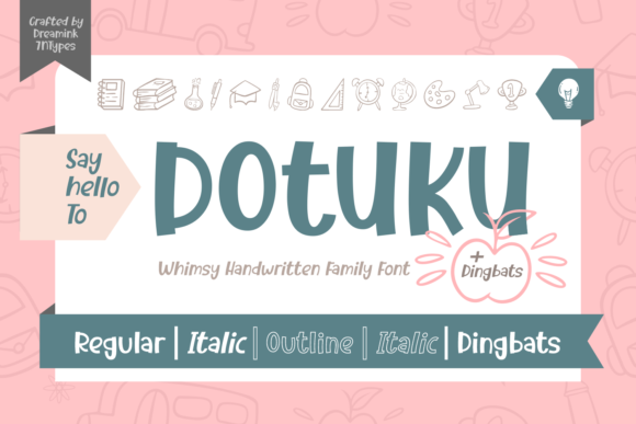 Dotuku: A Script Handwritten Font for Modern Web Design