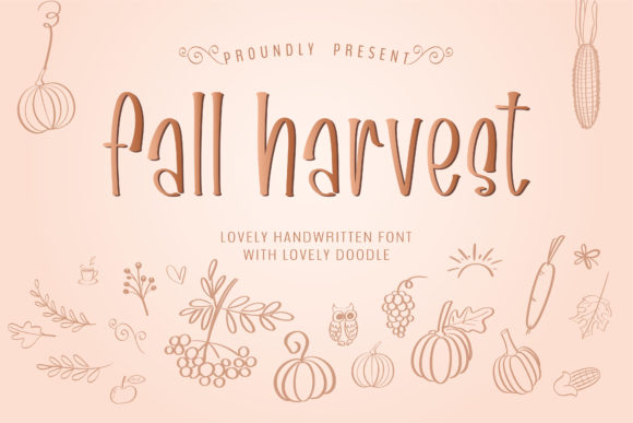 Fall Harvest: A Sweet Handwritten Font for Editors
