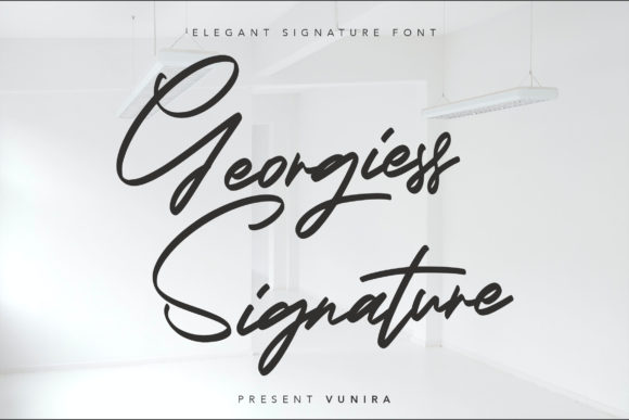 Georgiess Signature: A Premium Script Font Review