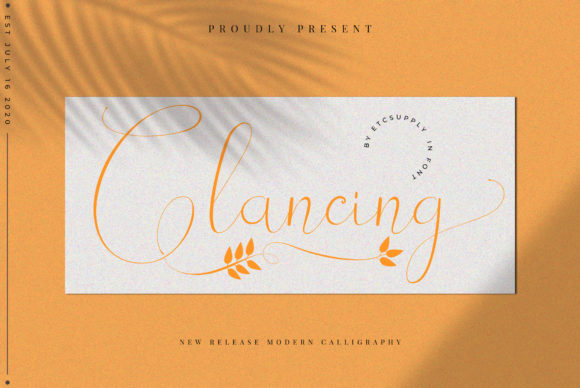 Glancing Font: Elegant Script for Makers