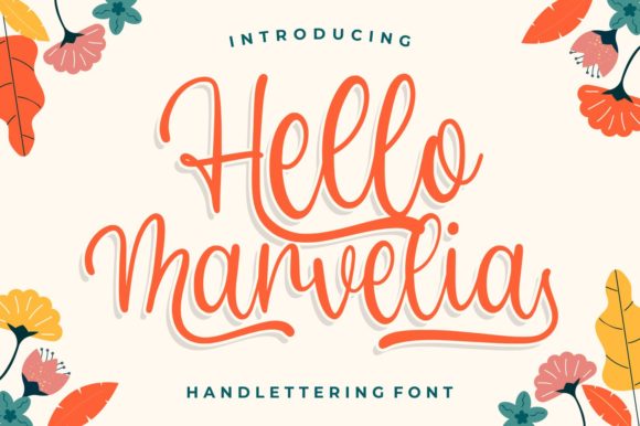 Hello Marvelia Typeface for Elegant Branding