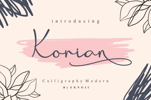 Korian: The Elegant Script Font for Crafters