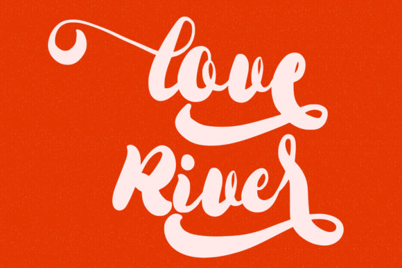 Love River Font: Elegant Script for Crafters
