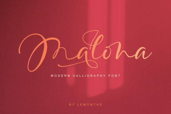 Malona: A Timeless Script Font for Digital Elegance