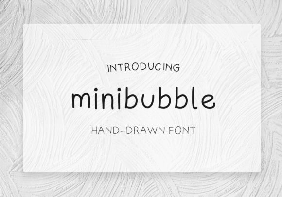 Minibubble: A Delicate Handwritten Typeface for Editorial Design
