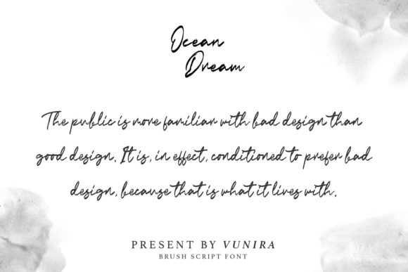 Ocean Dream: The Modern Script Handwritten Font for Brands