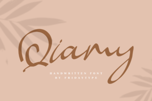 Qiamy: The Handmade Signature Font for Branding