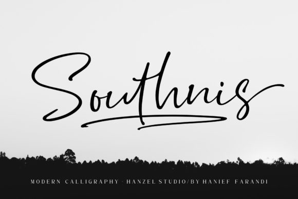 Southnis: A Flowing Script Font for Makers