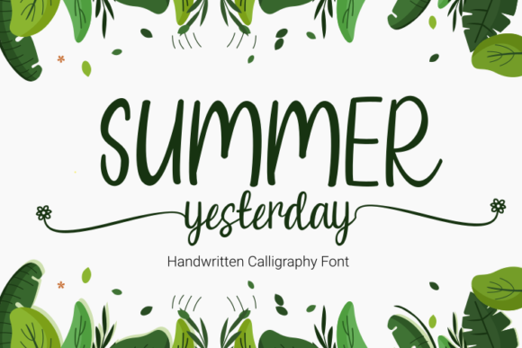 Summer Yesterday Font for Handmade Brands