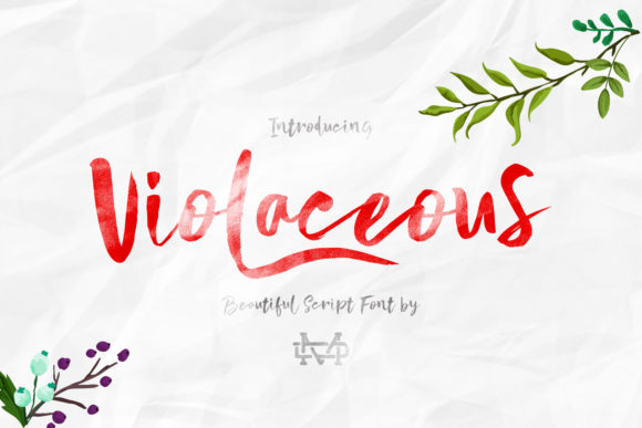Violaceous: A Timeless Script Font for Elegant Branding