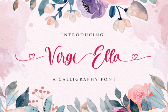 Virgi Ella Font: Elegant Script for Makers