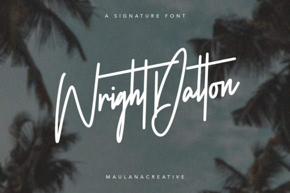 Wright Dalton: A Premium Script Handwritten Font for Modern Brands